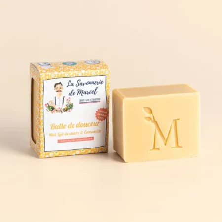 La-savonnerie-de-Marcel-Savonnerie-artisanale-Savons-saponifies-a-froid-bio-Bulle-de-Douceur-Lait-de-chèvre-Miel-Duo