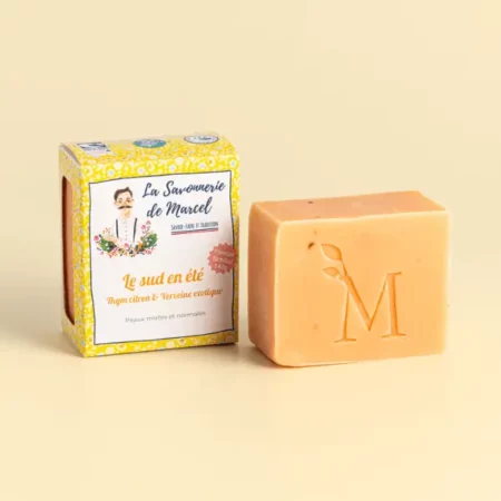 La-savonnerie-de-Marcel-Savonnerie-artisanale-Savons-saponifies-a-froid-bio-Le-sud-en-été-Thym-citron-Verveine-Duo