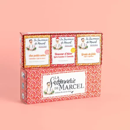 Coffret de savons bio,coffret de savon de noel, coffret artisanal, cadeau de noel, cadeau artisanal, cadeau de qualité, savons au lait d'anesse, savon au lait de chèvre